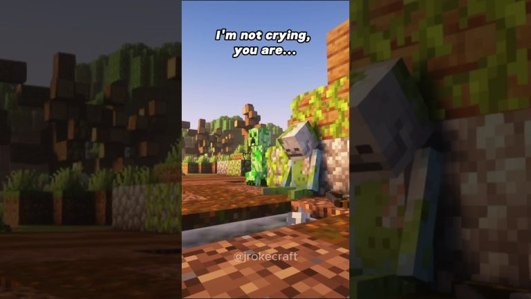 I'm not crying, you are…  #minecraft #sad