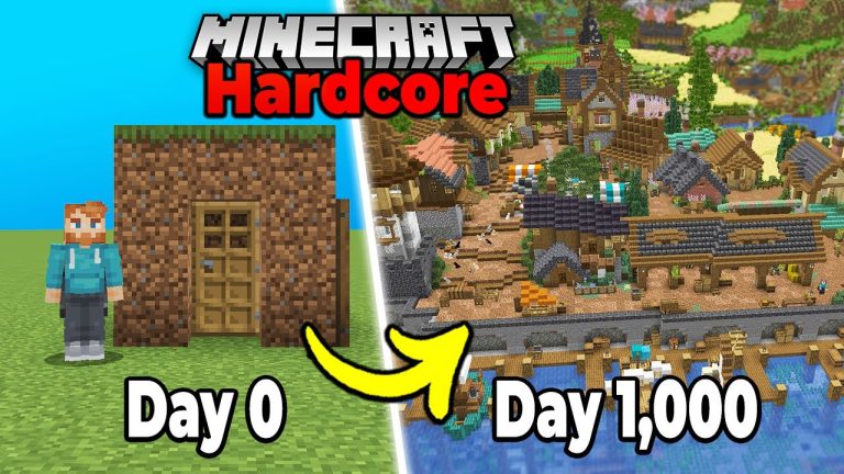 I Survived 1,000 Days in Hardcore Minecraft Survival [MOVIE]