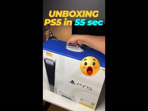 Finally got it 😍 – #PS5 unboxing in 55 sec | #SonyPlaystation5 #Shorts