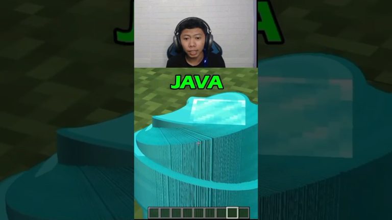 Perbedaan BEDROCK Vs JAVA Di Minecraft #shorts