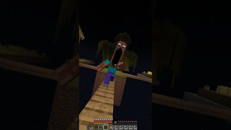 Minecraft is scary