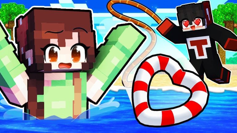 Lifeguard Has a Crush on Me in Minecraft! ( Tagalog )