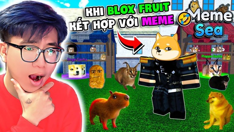 BI HUỲNH CHƠI THỬ TỰA GAME BLOX FRUIT NHƯNG KẾT HỢP VỚI MEME | ROBLOX